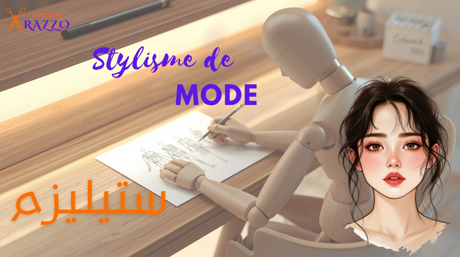 مسار رسم و تصميم الازياء